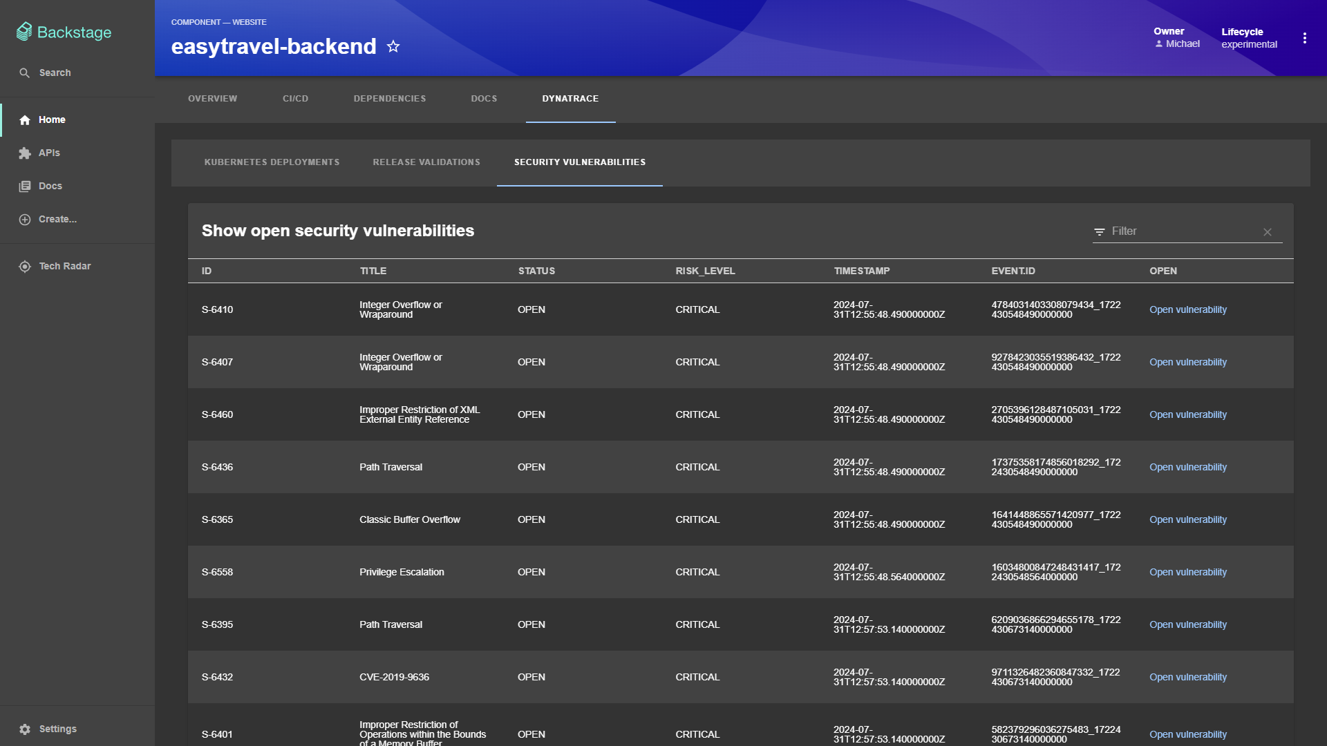 Security vulnerabilities in context