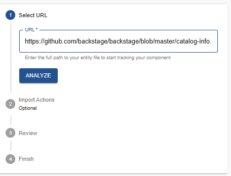 enter url of component entity file.