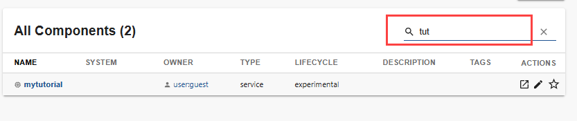 Filter catalog by name