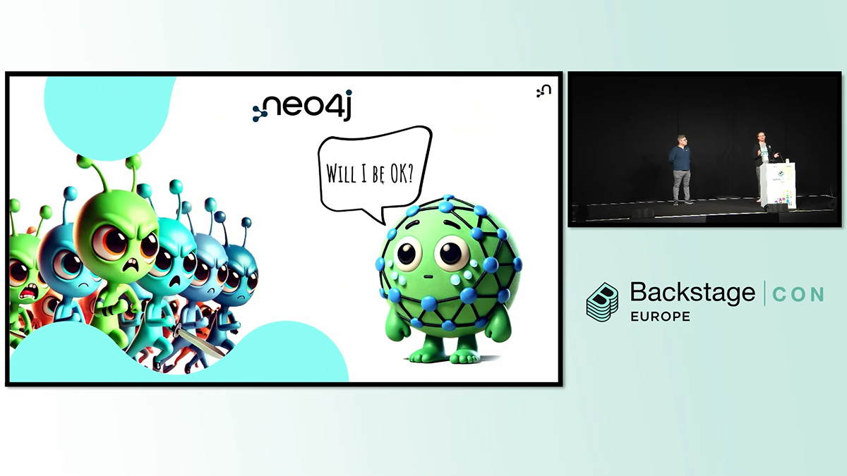 Chris Heisz and Luke Beamish from Neo4j presents at BackstageCon Europe 2025