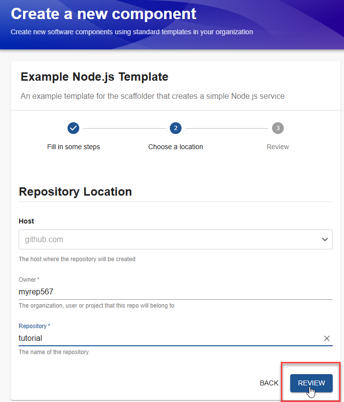 select review create component