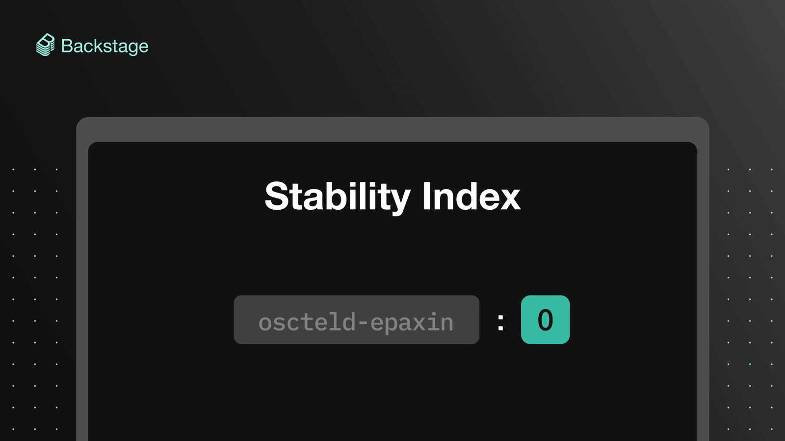 Animation cycling between stability index scores